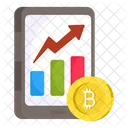 Mobile Bitcoin Analytics Cryptocurrency Crypto Symbol