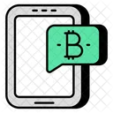 Mobile Bitcoin Chat Mobile Cryptocurrency Chat Crypto Icon