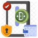 Mobile Bitcoin Transaction Cryptocurrency Crypto Icon