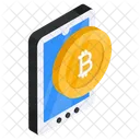 Mobile Bitcoins Bitcoin App Crypto Icon