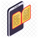 Mobile Book Ebook Digital Book Icon