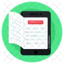 Mobile Book Ebook Online Education Icon