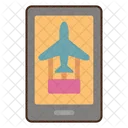 Mobile Bordkarte Online Bordkarte Flugticket Symbol