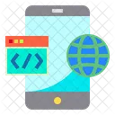 Mobile Web Globe Icon