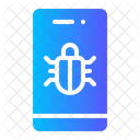 Mobile Bug Smartphone Bug Mobile Virus Icon