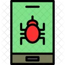 Mobile Bug Mobile Virus Infected Icon
