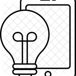 Mobile Bulb  Icon