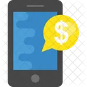 Mobile Dollar Bubble Icon