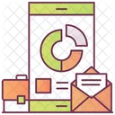 Mobile Business Mail  Icon