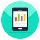 Mobile Business Report  Icon