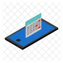 Mobile Calendar  Icon