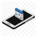 Mobile Calendar  Icon