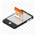 Mobile Calendar  Icon