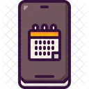 Mobile Calendar  Icon