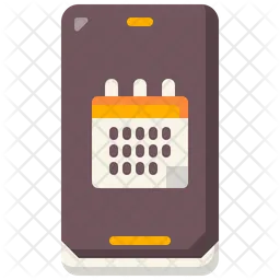 Mobile Calendar  Icon