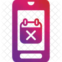 Mobile calendar delete  Icon