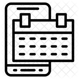 Mobile calendar  Icon