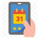 Mobile Calendar  Icon
