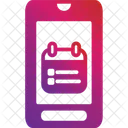 Mobile calendar list  Icon