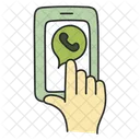 Mobile Call Communication Smartphone 아이콘