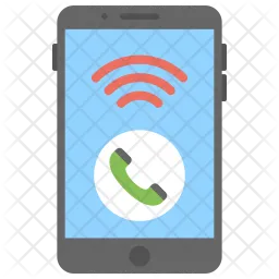 Mobile Call Interface Logo Icon