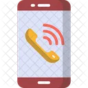 Mobile Calling Help Telephone Icon