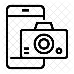 Mobile Camera Icon - Download in Line Style