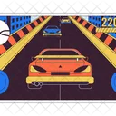 Video Game Car Racing Simulator Racing Videogame Icon