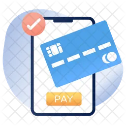 Mobile Card Payment  Icon