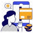 Mobile Card Payment Online Payment E Payment Icon