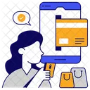 Mobile Card Payment Online Payment Epayment Icon