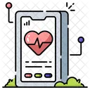 Mobile Cardio Chat Heart Chat Heart Conversation Icône