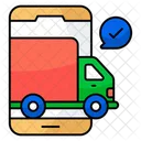 Mobile Cargo Mobile Shipment Online Shipment Icon