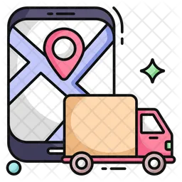 Mobile Cargo Location  Icon