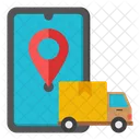 Mobile cargo location  Icon