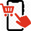 Mobile Cart Mobile Shopping Ecommerce Icon