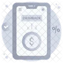 Money Back Mobile Cashback Mobile Money Icon