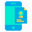 Mobile Certificate Icon