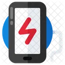 Mobile Charging Rechargeable Battery Energy Storage Icon