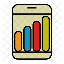 Mobile Chart  Icon
