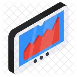 Mobile charts  Icon