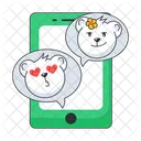 Bear Dating Mobile Chat Romantic Chat Icon