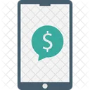 Mobile Chat Customer Service Financial Icon