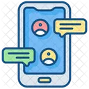 Mobile Chat  Icon