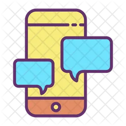 Mobile Chat  Icon