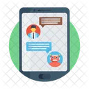 Mobile Chat Mobile Messaging Mobile Text Icon
