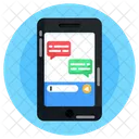 Online Chat Mobile Chat Mobile Conversation Icon
