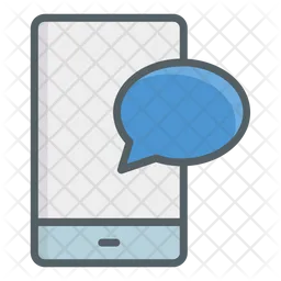 Mobile Chat  Icon