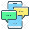 Mobile Chat Mobile Conversation Mobile Communication Icon