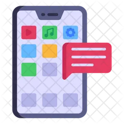 Mobile Chat  Icon